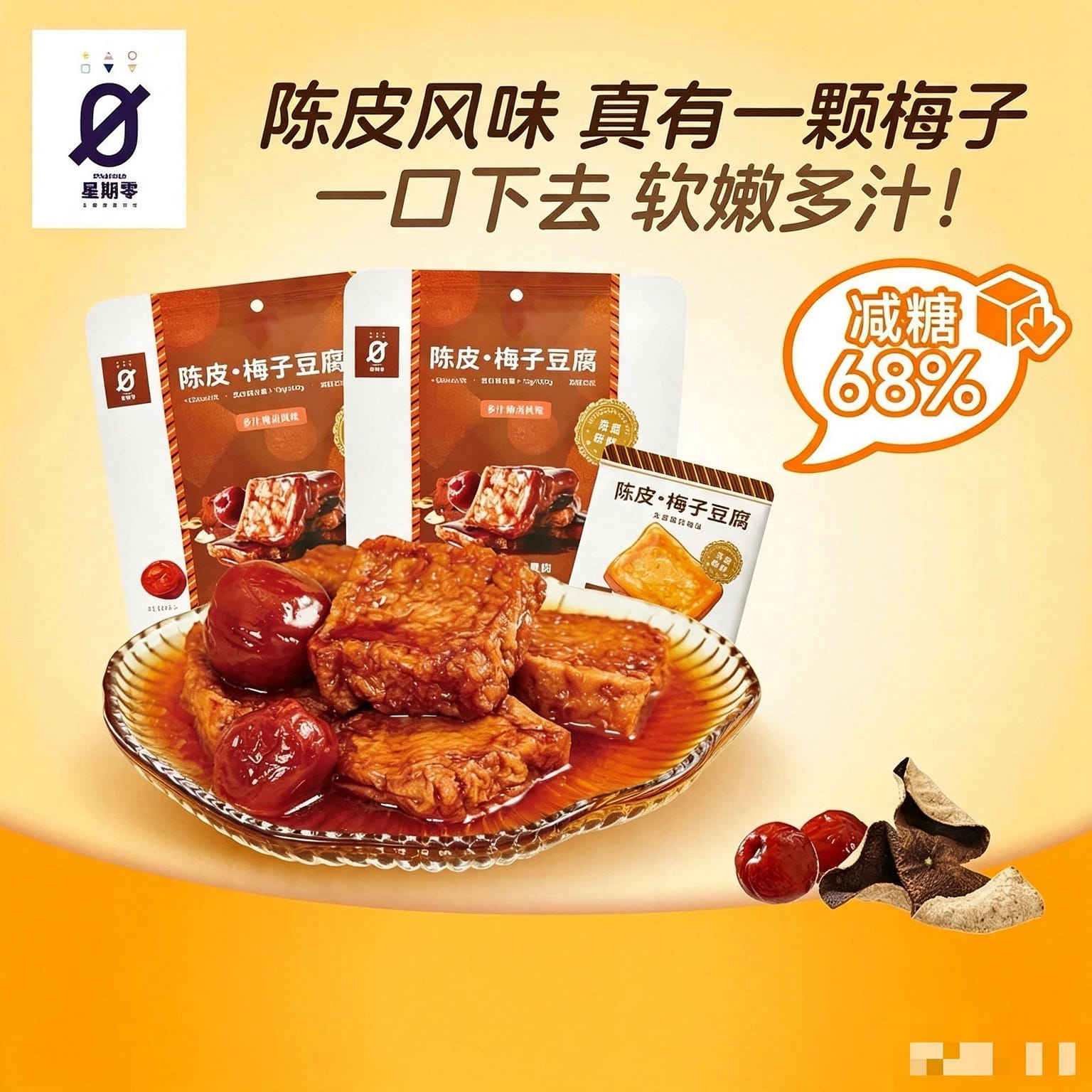 Starfield Dried Tangerine Peel and Plum Tofu 120 g
