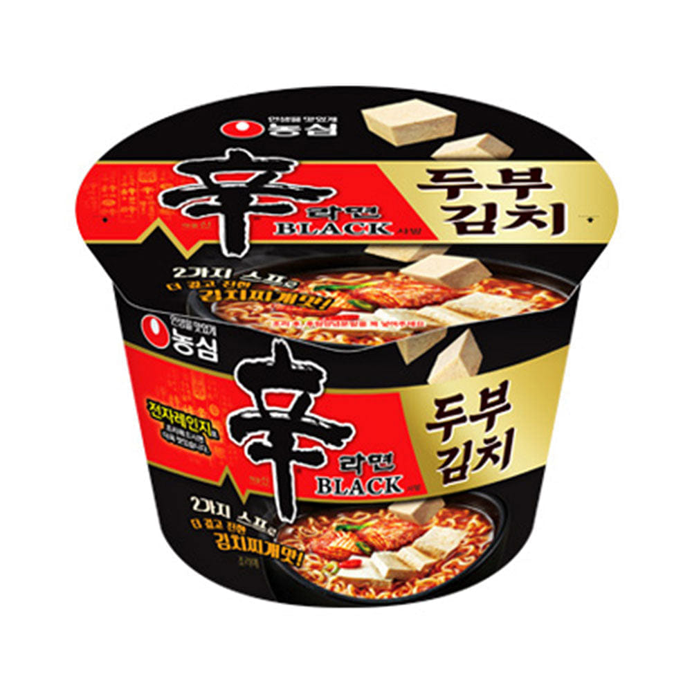 농심 신라면 블랙사발 두부김치 컵라면 94 그램