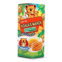 Lotte Koala's March Mango Cream Biscuits, Family Size 195 g