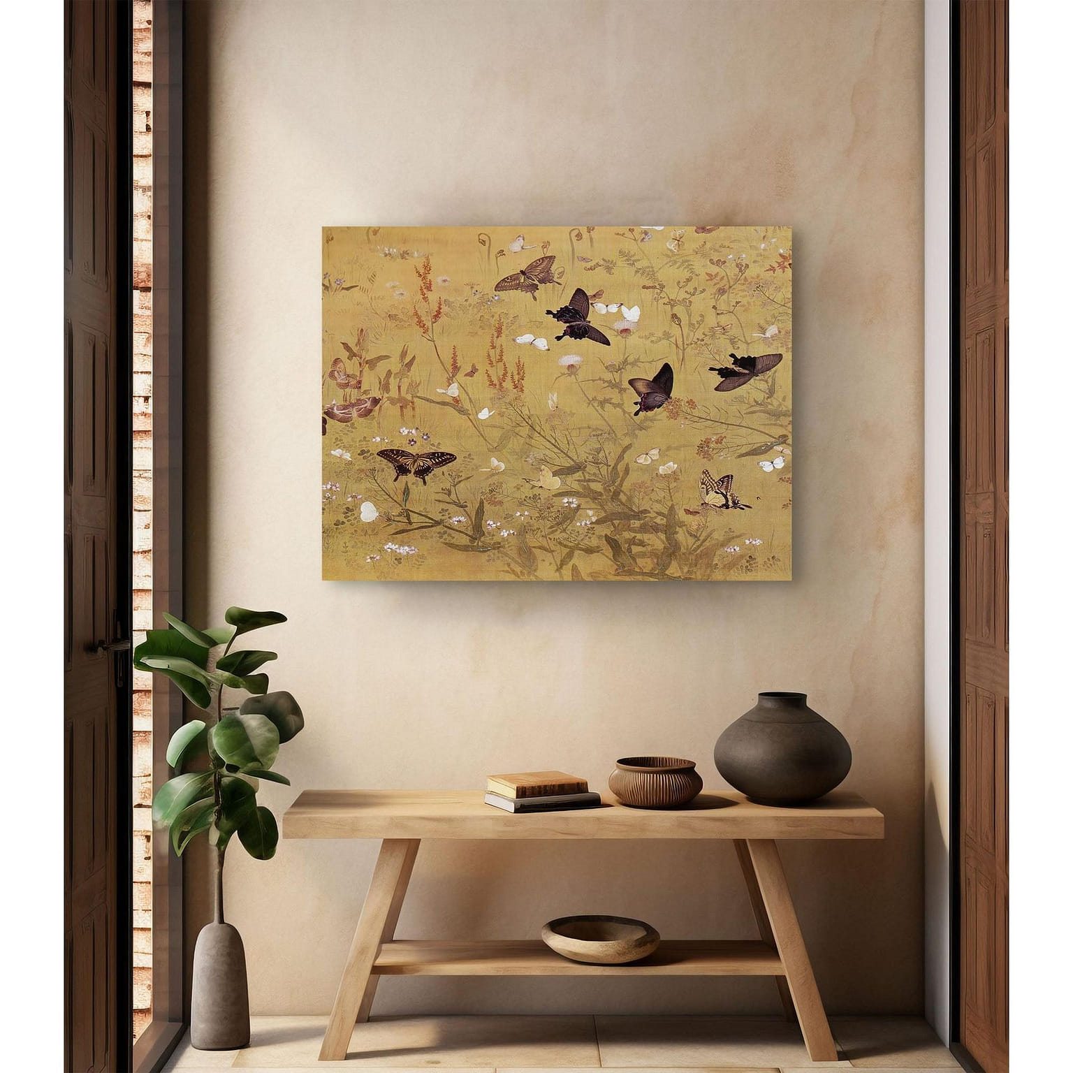 Butterfly Garden - Canvas Print 32" x 24" / 1.25" 1 개입