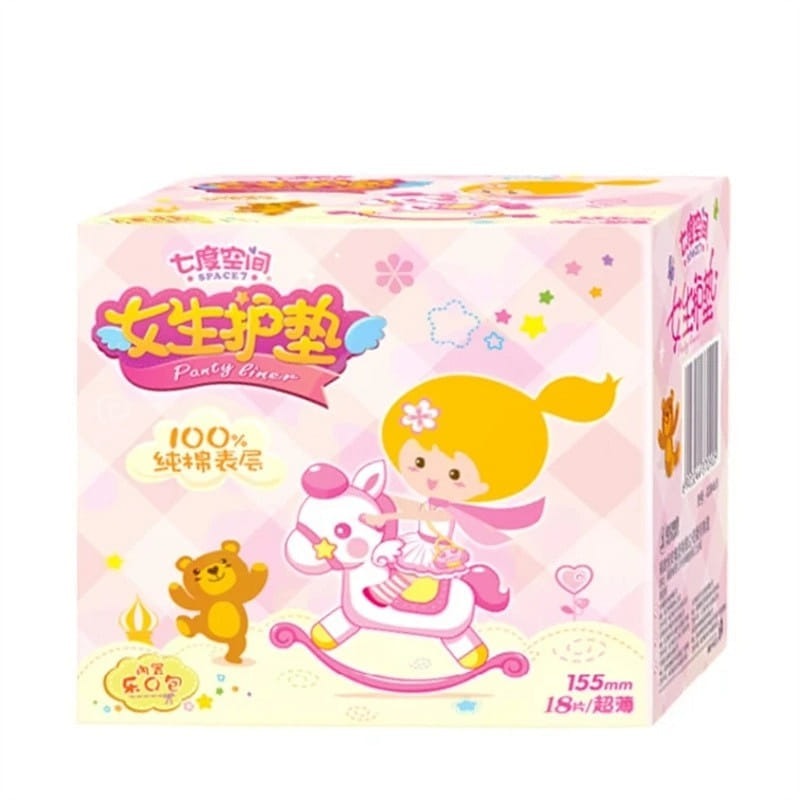 Girls' panty liners, 155mm pure cotton, daily use, 1 개