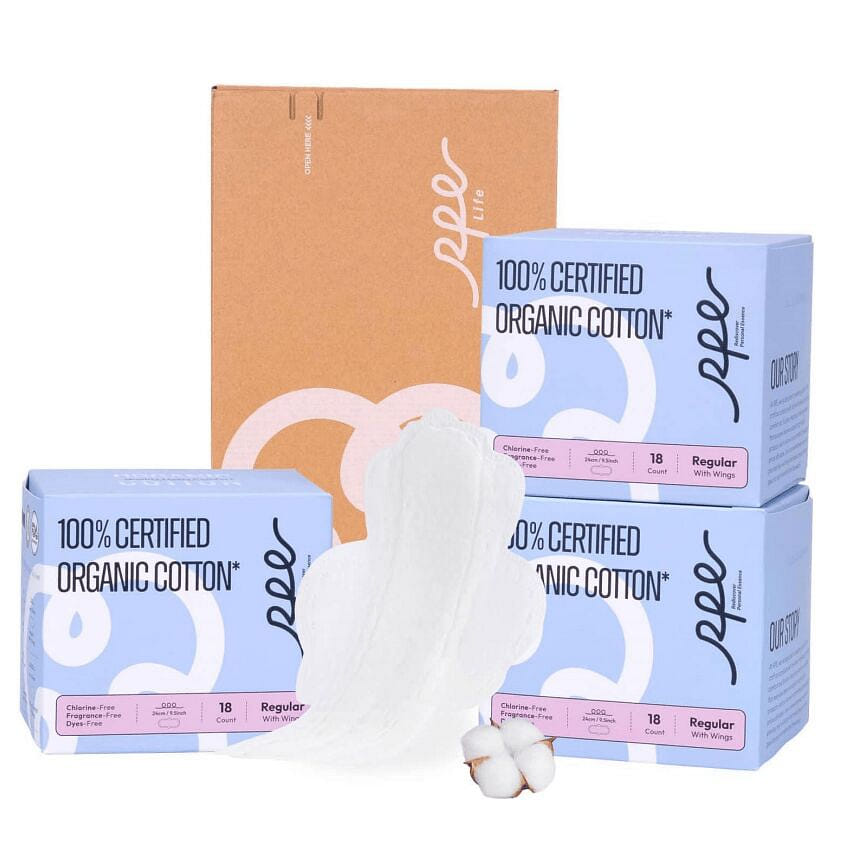 RPE Life Regular Sanitary Pads 24cm 54Count 18 count*3 boxes