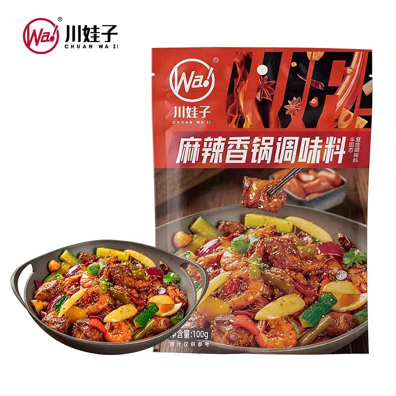 Chuanwazi Spicy Pot Seasoning 100g * 1 bag of hot pot Spicy Hot Pot Primer Household Sichuan Spicy Dry Pot Crawfish Seasoning 100 g