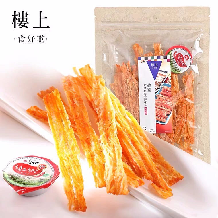 HKJEBN Korean Spicy Roasted Squid Strip 100 그램