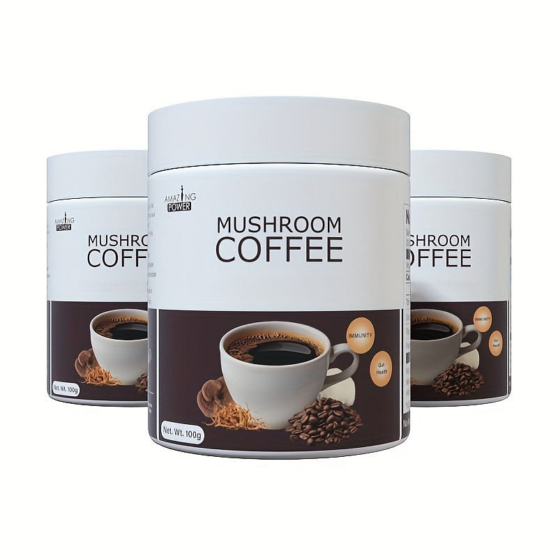 Mushroom coffee-a variety of mushroom extract powder, used for energy, clear min 100 グラム