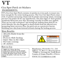 VT's Cica Spot Patch 48 Stickers/packet x 3 packets 1 each