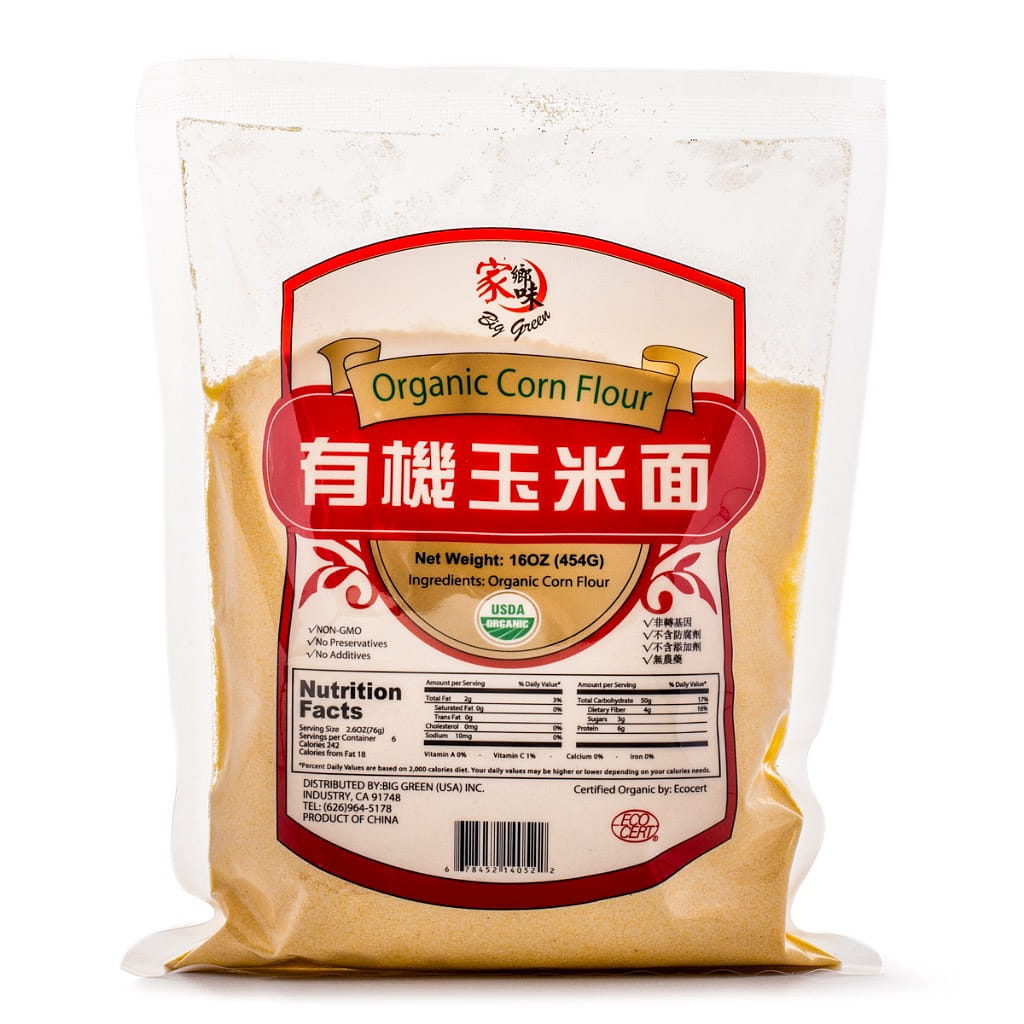 Big Green Organic Corn Flour 16 oz*24 pack