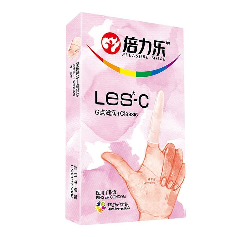 LES-C Antibacterial Finger Condoms 8 개입