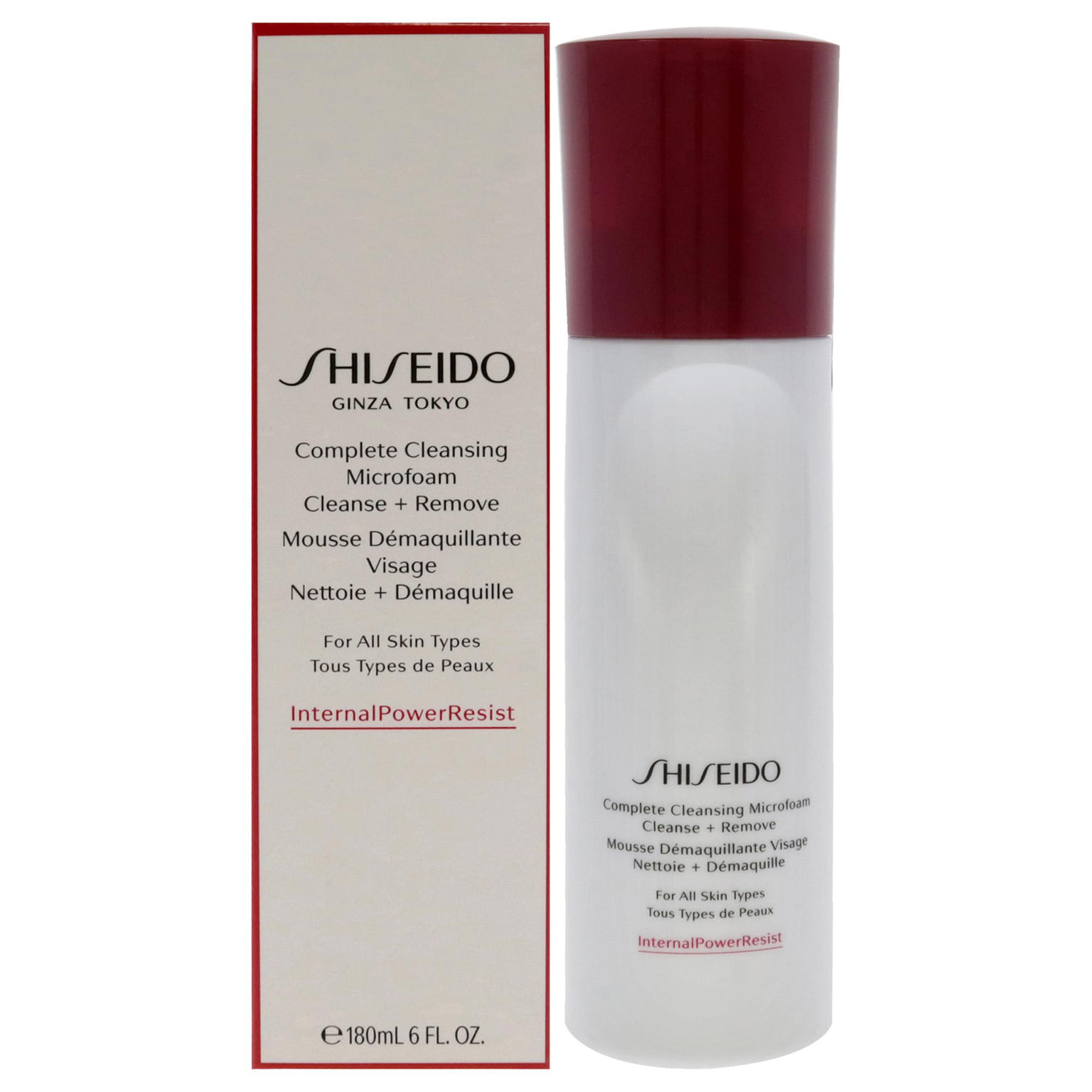 시세이도 컴플리트 클렌징 마이크로폼 여성용 - 6oz (177ml) 클렌저 1 개