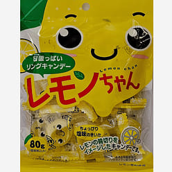 Japanese Kawaguchi Lemon Hard Candy - Lemon Chan 80 g