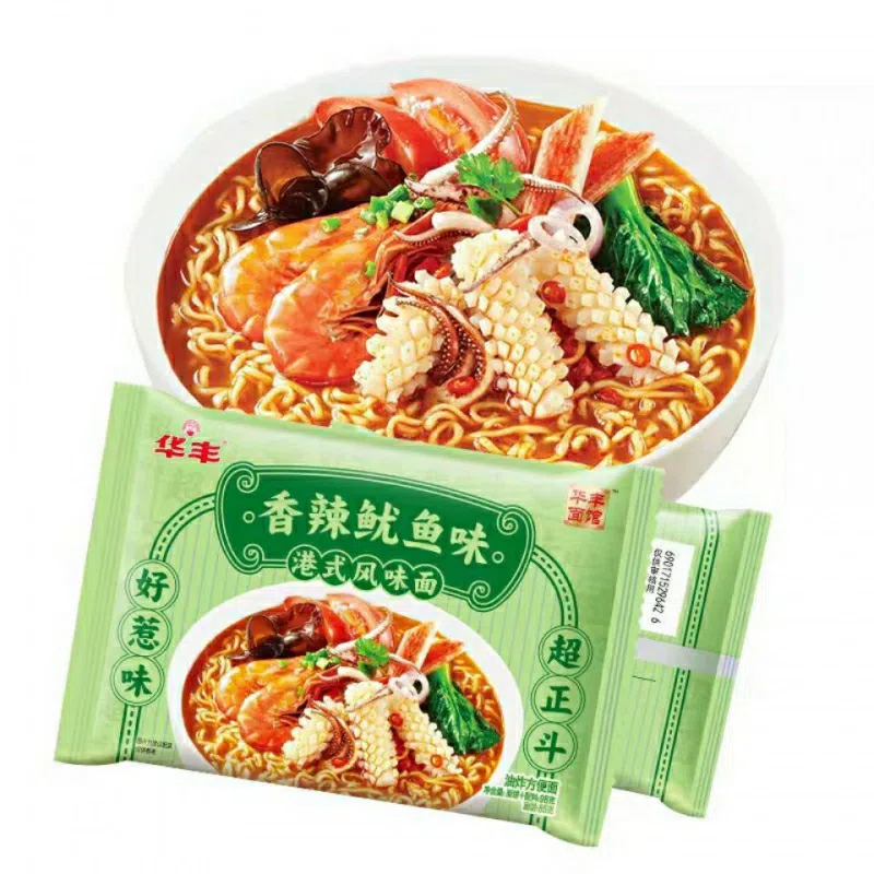 Spicy squid flavor Huafeng instant noodles *1 bag 97 그램