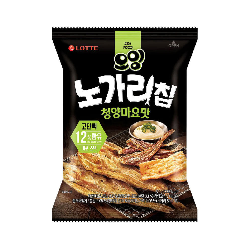 롯데 오잉 노가리칩 청양마요맛 60 그램