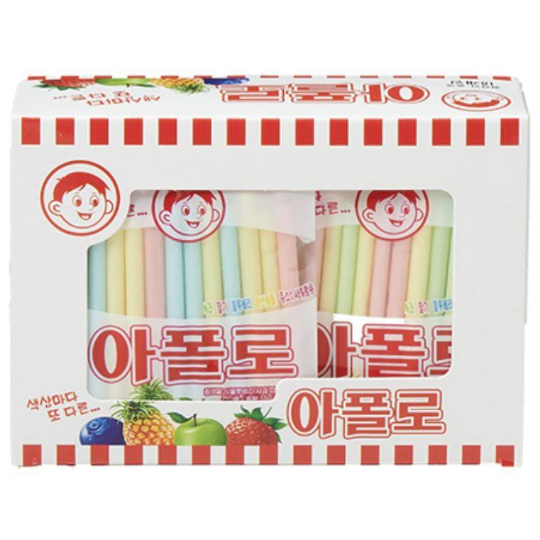 Apollo Straw-type Korean Old School Childhood Snack (10g x 18packs) 1 盒