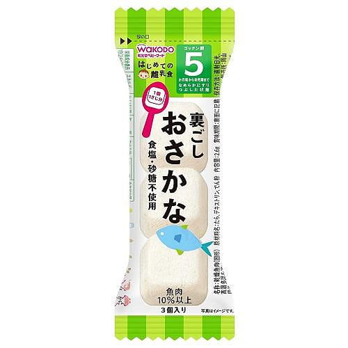 Wakodo Baby Food Strained Fish 3 pcs 1 개