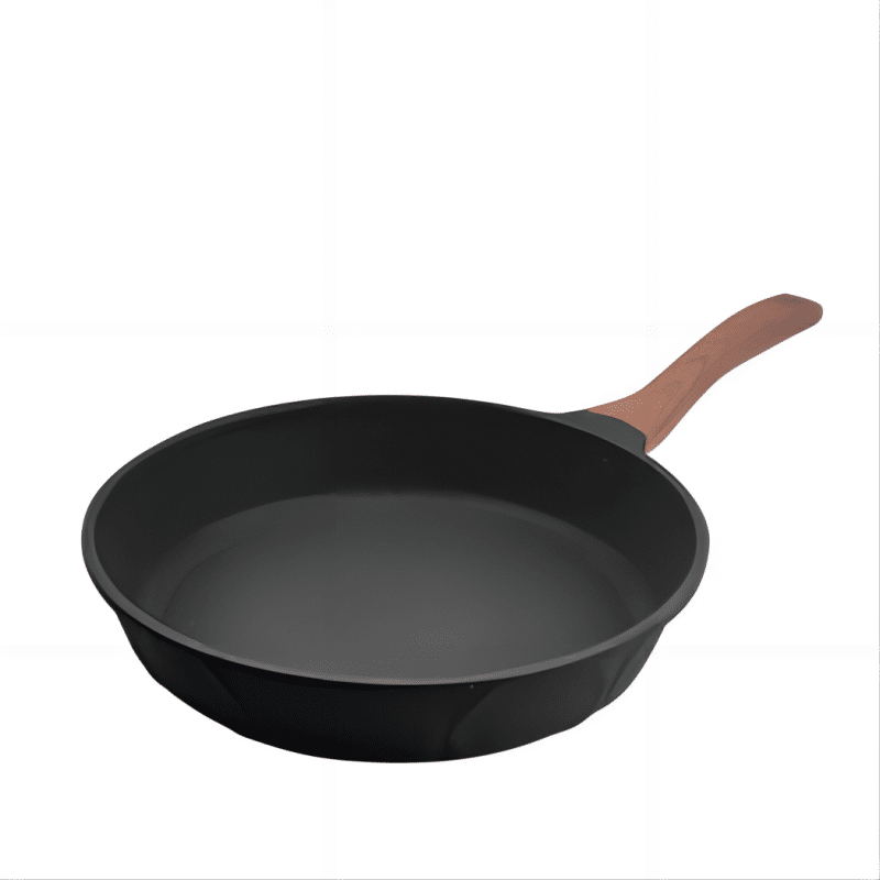 Qing Exhibition 28cm Die-cast Aluminum Maifan Stone Frying Pan 1 อัน