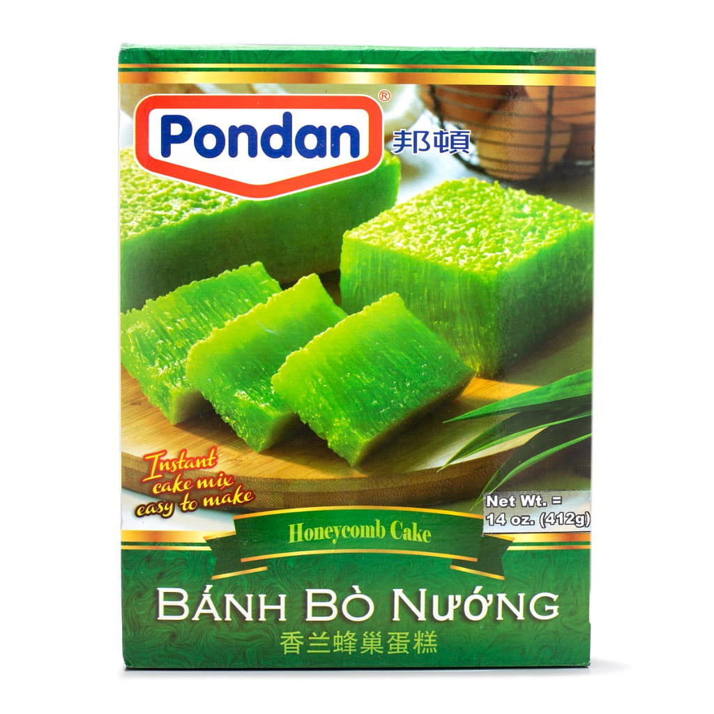 Pondan Honeycomb Pandan Cake Mix, Banh Bo Nuong 412 g