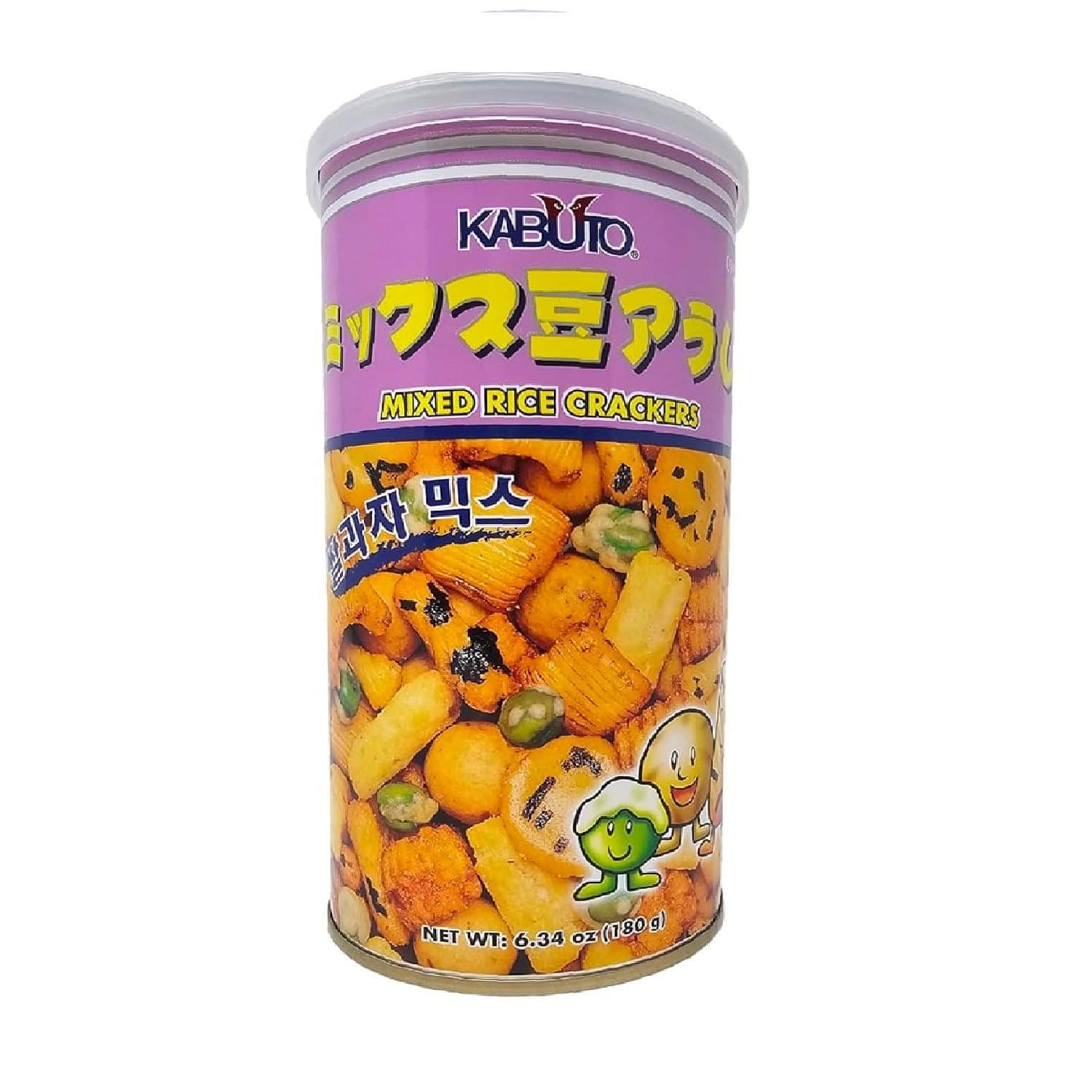 Kabuto Mixed Rice Crackers, Coated Green Peas, Coated Peanuts Snacking 6.34 온스