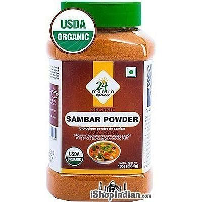 24 Mantra Organic Sambar Powder - 10 oz jar 10 온스