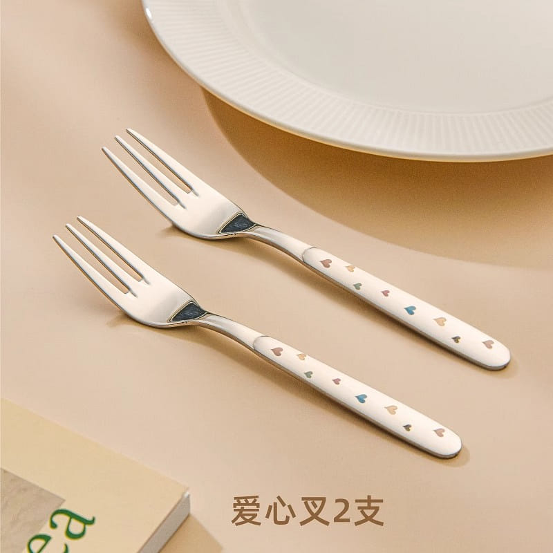 Fruit fork hearts *2 2 count