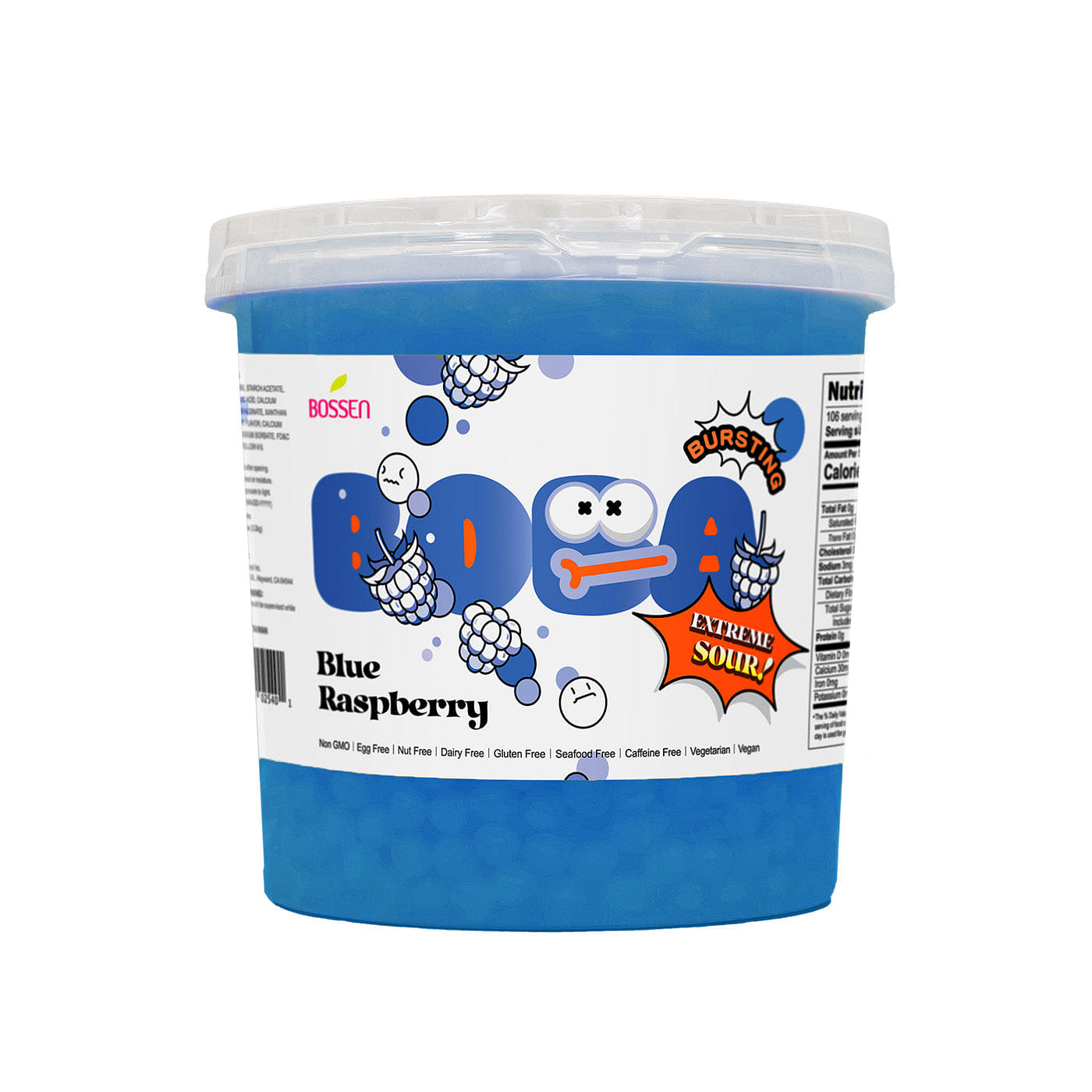 Bossen Bursting Boba Sour - Blue Raspberry 7.04 lb