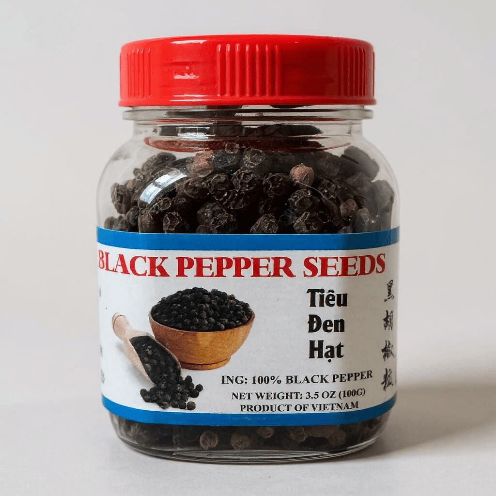 Black Pepper Seeds (Tieu Den Hat) 100 กรัม
