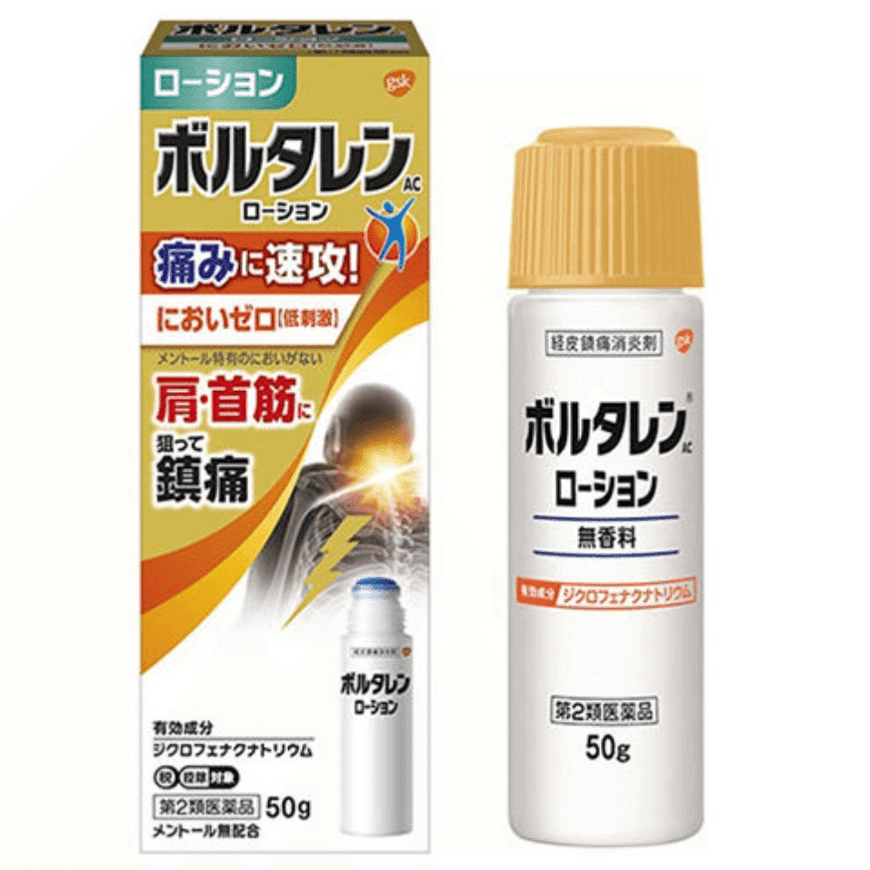 [Japan Direct Shipping] GSK Voltaren soreness Relief Solution for Neck and Shoulder soreness  sore head  50g