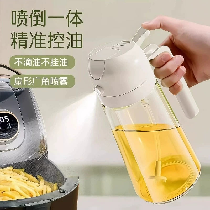 Dual-Purpose Spray Bottle for Oil and Vinegar Food 1 each