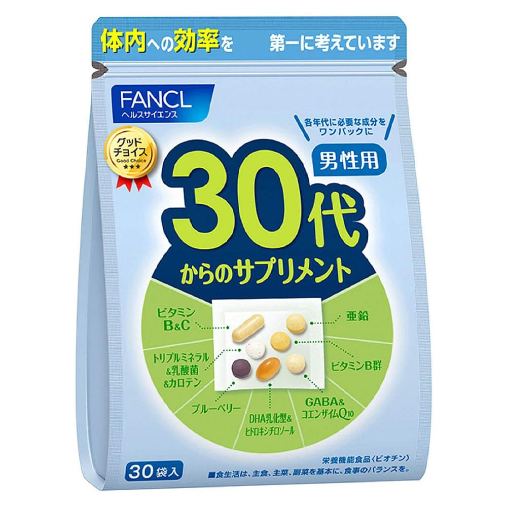 FANCL Supplement for Men for Ages 30 and Up Supply 1 케이스