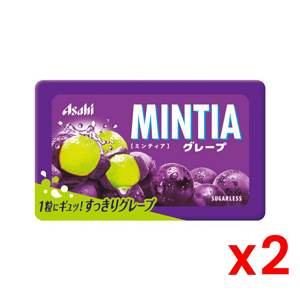 Asahi Mintia 超细巨峰葡萄薄荷糖x2 50 个