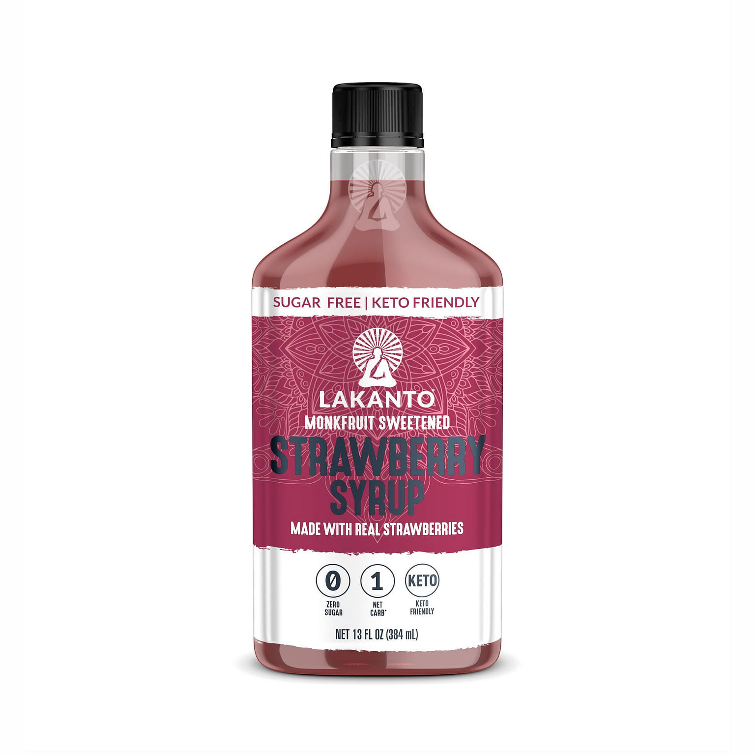 Lakanto Sugar Free Strawberry Syrup 13 액량 온스