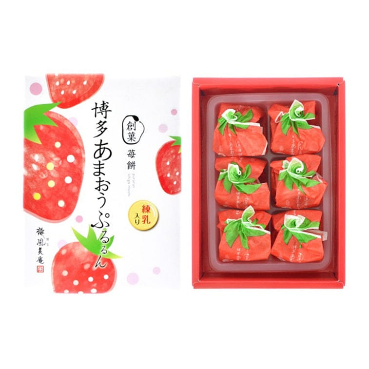 AMAOU PURURUN Strawberry DAIFUKU 6pc 6 개입