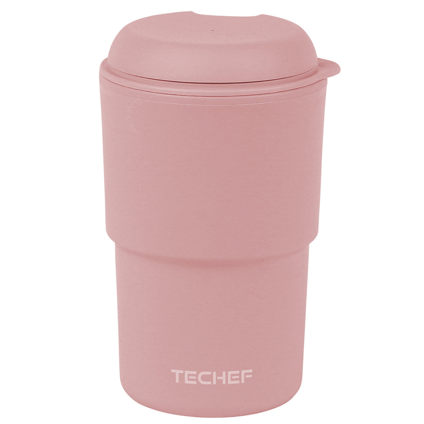 TECHEF 파스텔 이중월 텀블러 - 연분홍 1 개