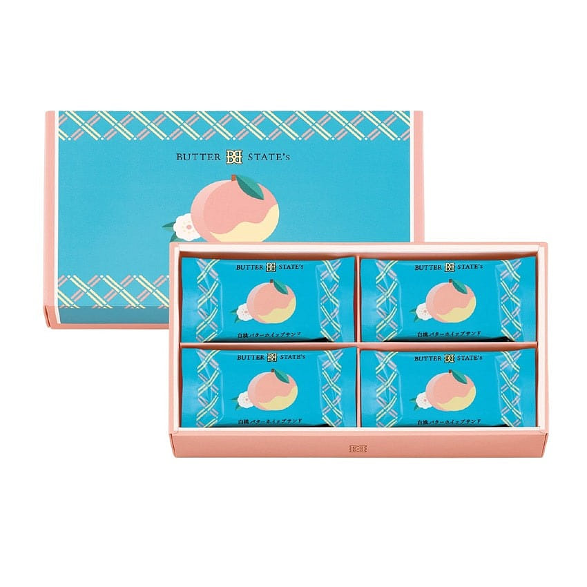 BUTTER STATES Peach Butter Sandwiches 8pcs 1 케이스