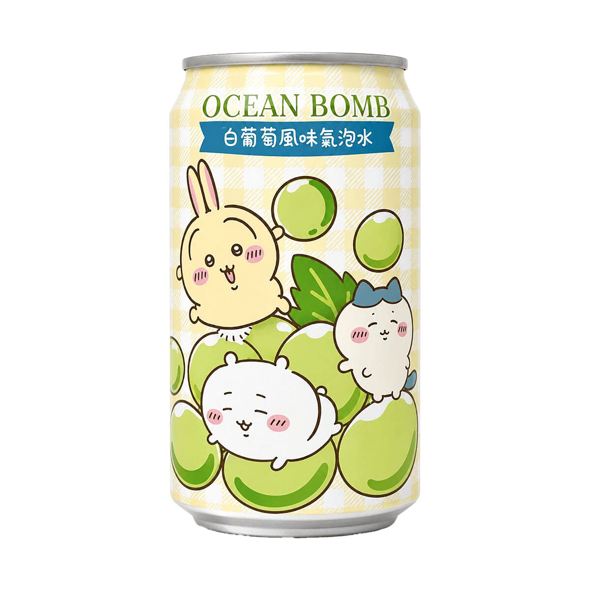 Ocean Bomb Chiikawa White Grape Sparkling Water 330 밀리리터