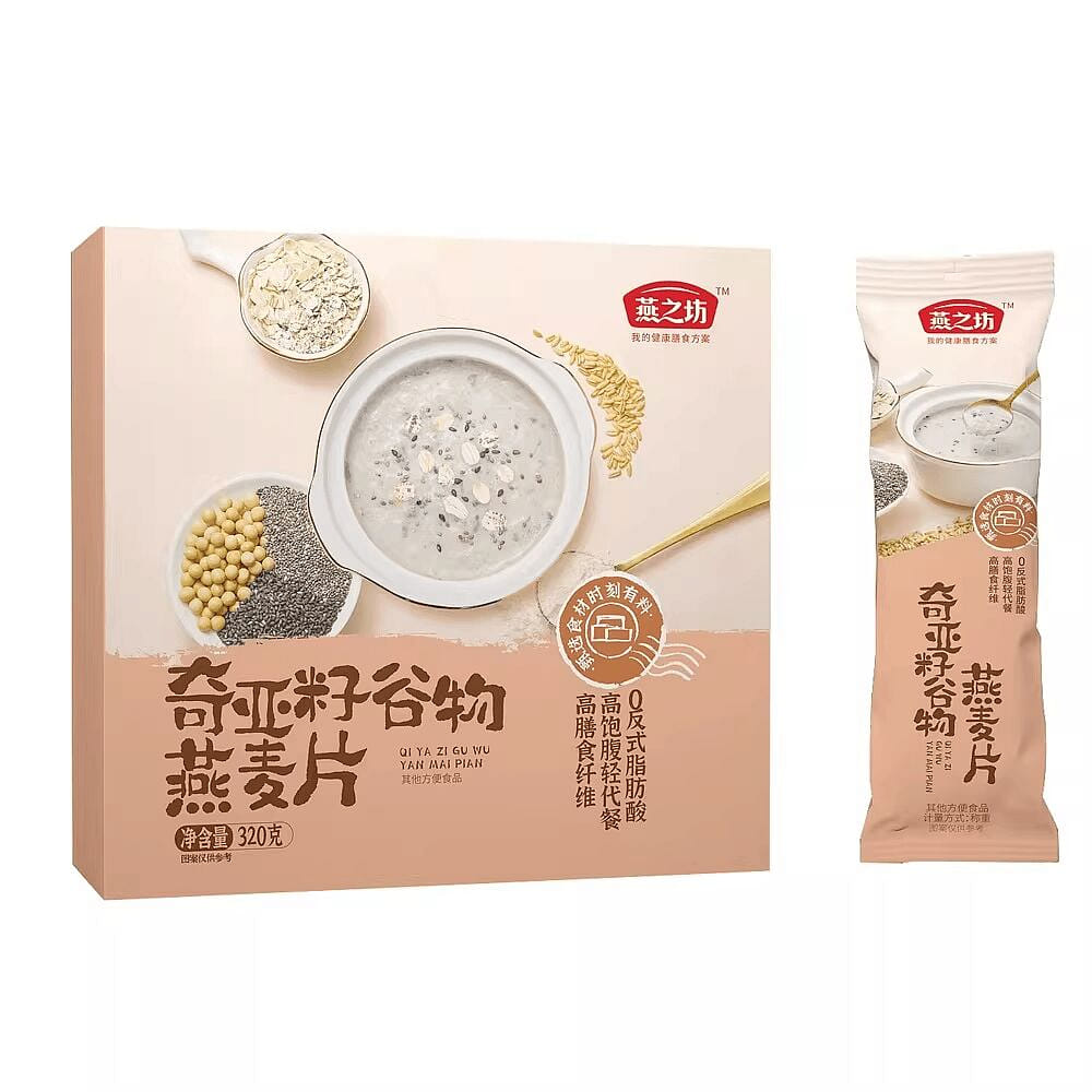 Yanzhifang - Chia Seed Cereal Oatmeal 320g 320 g