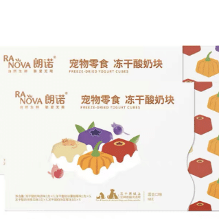 'Pet Treats' Langnuo Freeze-Dried Yogurt Cubes Mixed Flavors Whole Box 20 그램