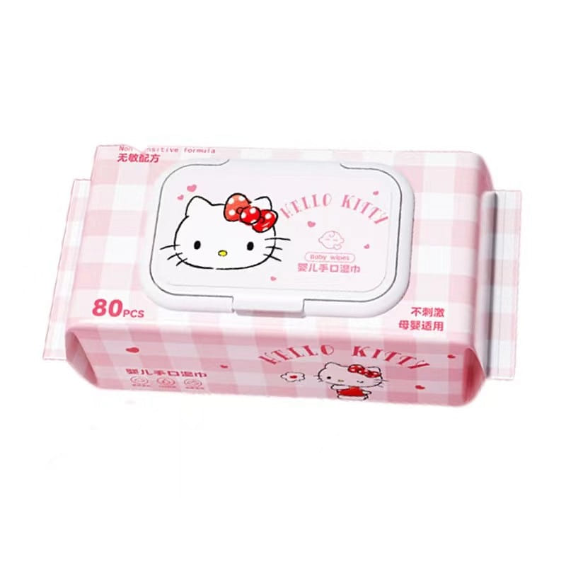 Sanrio Baby Hand Mouth Wipes Household Wipes Outdoor Portability 1 phần