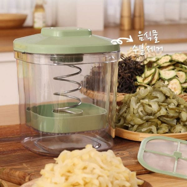 국산 대용량 꾹짜요 짤순이&유청분리기 그린 2.7L 1 팩