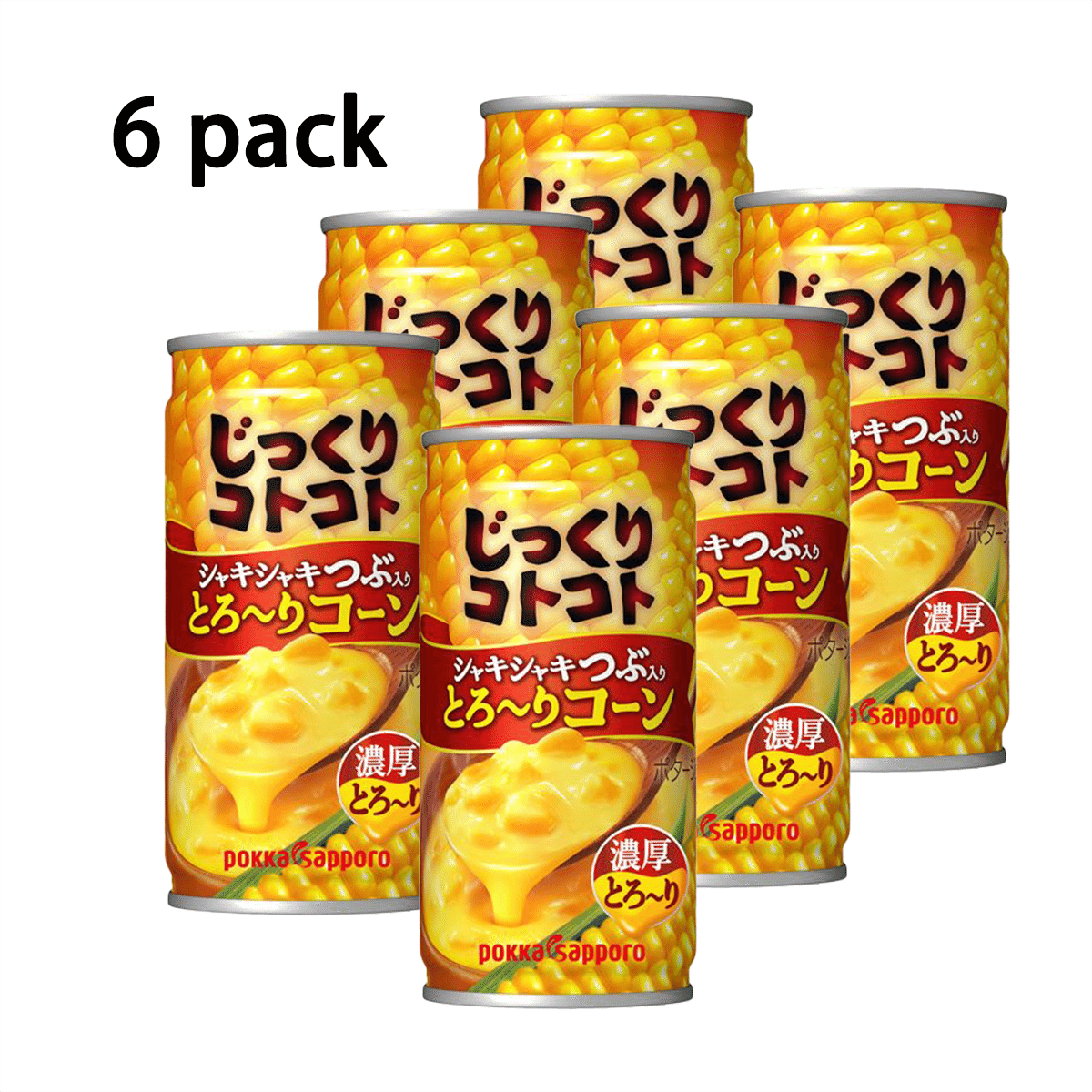 Pokka Sapporo Corn Soup Can (Pack of 6) 1 อัน