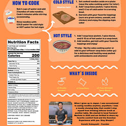 Kenchan Soba Noodle Kit Yuzu Shichimi (4 Servings) 9.9 oz