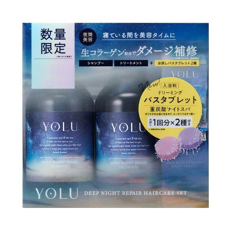 YOLU DEEP NIGHT REPAIR HAIRCARE SET セット YOLU Deep Night Repair Shampoo & Treatment Set (400ml Each) – Buy