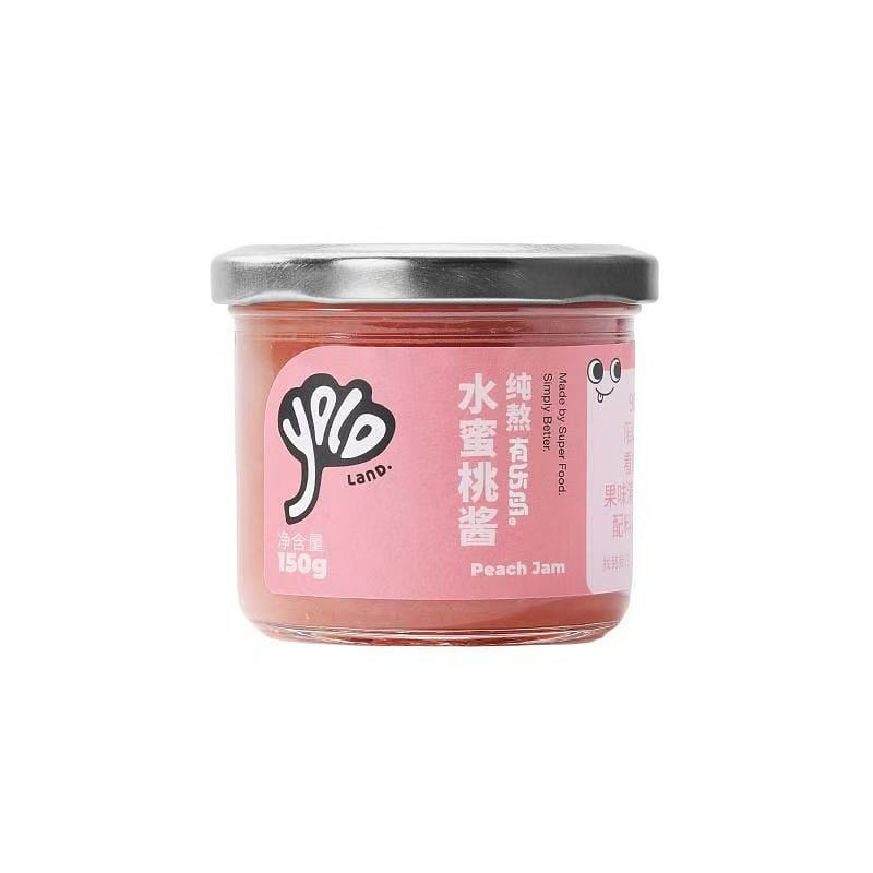 Youledao Peach Jam 90% Fruit, 150g*1 Jar 150 g