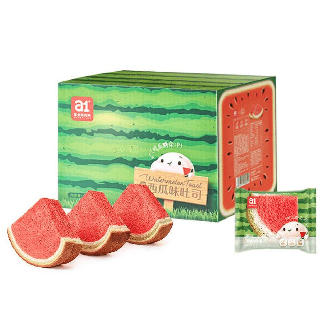 A1 Snacks Institute Watermelon Toast Soft Bread 480g (about 8-10 packs) 480 그램