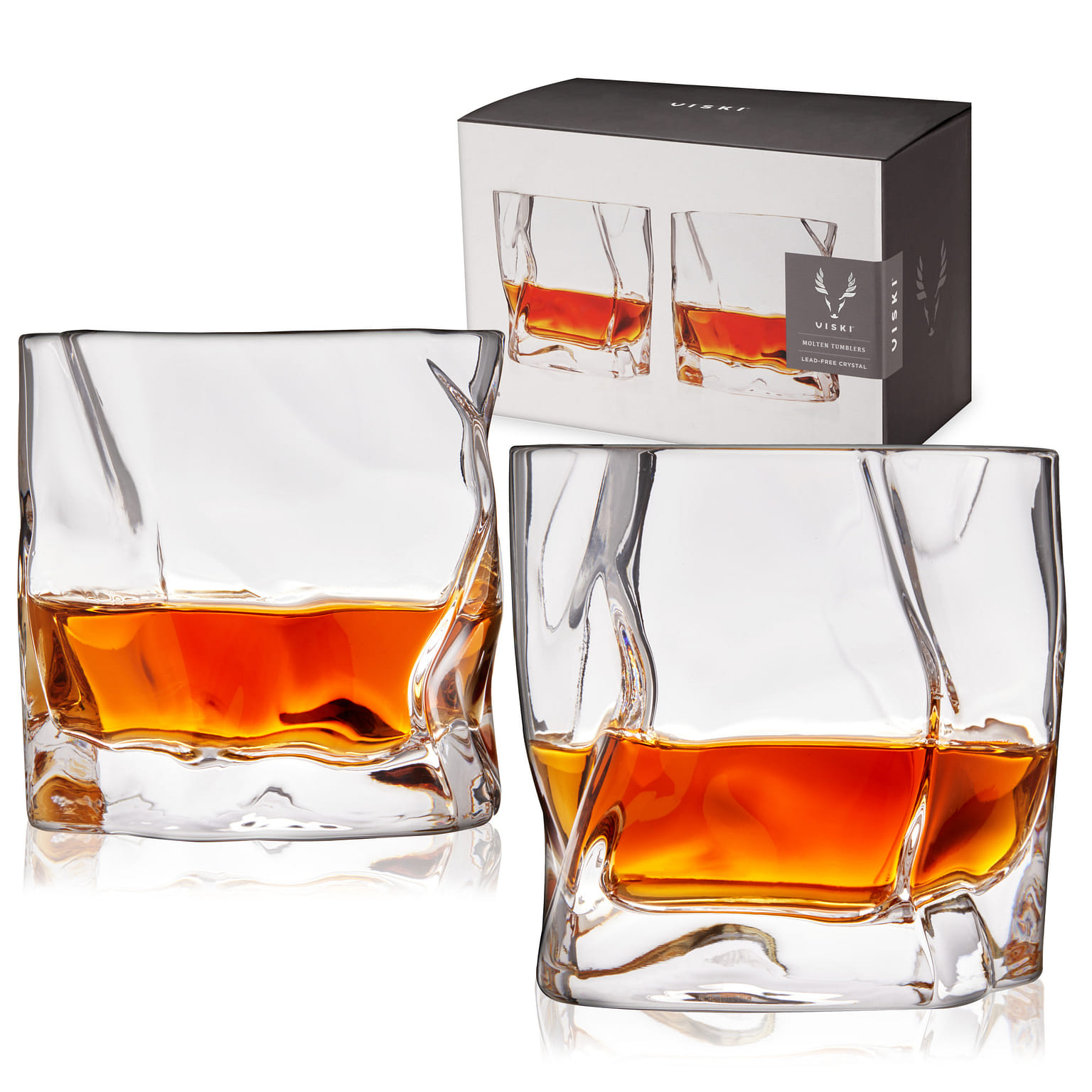 Molten Tumblers by Viski (Set of 2) 2 ส่วน