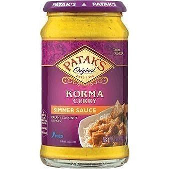 Patak's Korma Curry Simmer Sauce (Rich Creamy Coconut - Mild), 15 oz. bottle 15 온스