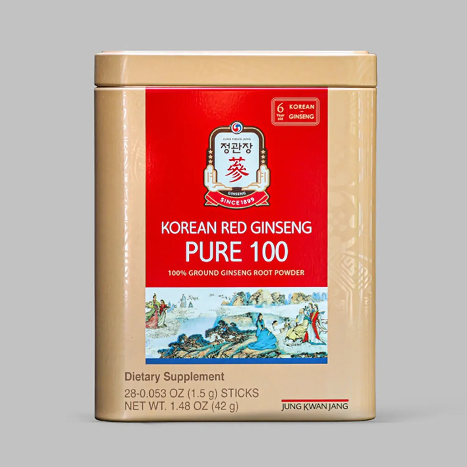 Red Ginseng Powder Pure 100 + Red Ginseng Tea 1 each