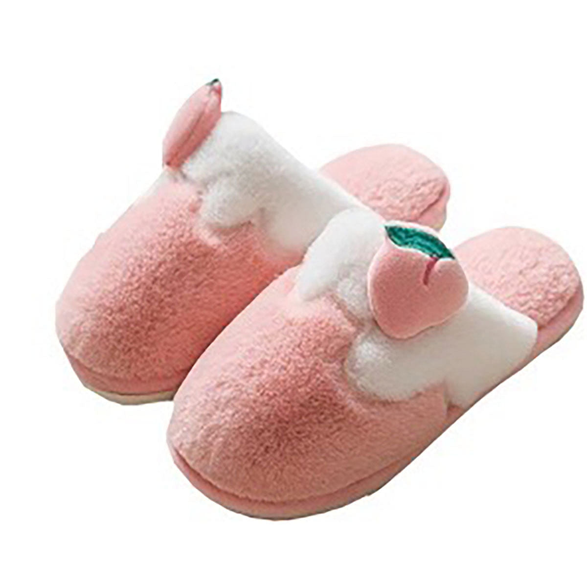 Cartoon Fruit Cotton Slippers Peach  38-39 1 each