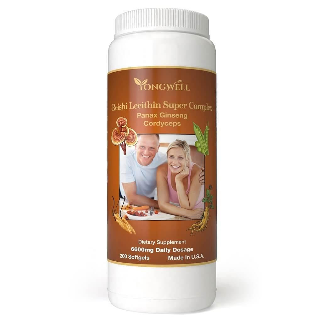 Reishi Lecithin Super Complex with Panax Ginseng & Cordyceps (200 Softgels) 1 อัน