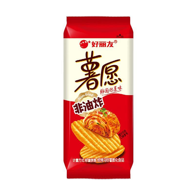 Potato chips, kimchi flavor, 3 packs 3 pack
