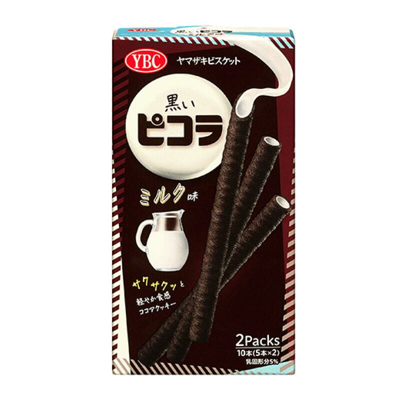 YBC Black Picola Egg Rolls Milk Flavor 10 カウント